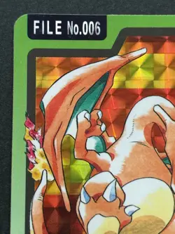 Pokemon card Charizard NO.006 Carddass Pokemon Japanese 1997 Bandai Holo Rare - Image 2