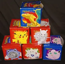 Pokemon 23k Burger King Gold Plated Trading Card Set Red/Blue Box Lot Of 6 Rare - Image 1