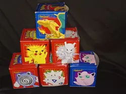 Pokemon 23k Burger King Gold Plated Trading Card Set Red/Blue Box Lot Of 6 Rare - Image 2