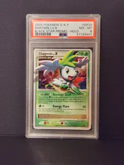 Pokemon TCG Shaymin Level X Diamond & Pearl Black Star Promo #DP38 PSA 8 - Image 1