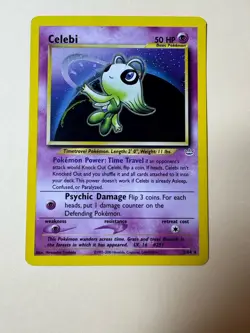 Pokemon Celebi Neo Revelation Holo Rare 3/64 LP Condition Clean - Image 1