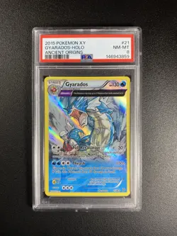 Gyarados 21/98 - XY Ancient Origins - Holo / Full Art - Pokemon Card - PSA 8 - Image 1