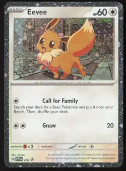 Eevee (Cosmos Holo) SVP 200 Holo Promo Scarlet & Violet Promo Pokemon Near Mint - Image 1