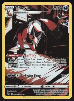 Thievul GG17/GG70 Holo Crown Zenith Galarian Gallery Pokemon NM - Image 1
