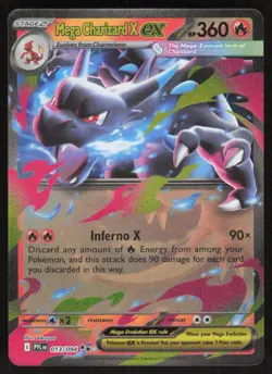 Mega Charizard X ex 013/094 Double Rare Phantasmal Flames Pokemon Near Mint - Image 1