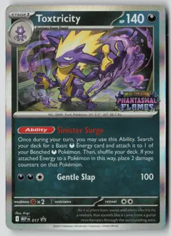 Toxtricity (Prerelease) 017 Holo Promo ME: Mega Evolution Promo Pokemon NM - Image 1