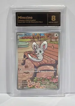 Pokemon Slab: Minccino - 152/086 - BLK - Graded TCG Near Mint 8 - Image 1