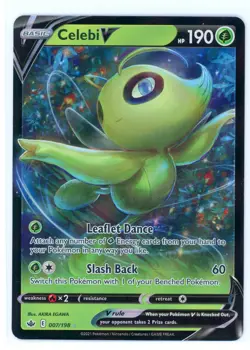 Pokemon Chilling Reign - Celebi V 007/198 - Ultra Rare NM - Image 1