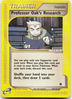 Professor Oak's Research 149/165 Uncommon Expedition Base Set Pokemon LP - Image 1