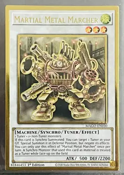 MARTIAL METAL MARCHER | 1 Copy | YUGIOH MAGO-EN030 | 1st ED | GOLD RARE - Image 1