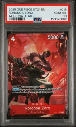 One Piece - ST21-EX Gear 5 - Roronoa Zoro - Alt Art ST21-015 - PSA 10 - Image 2