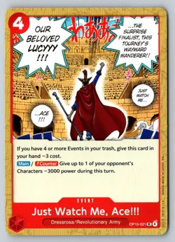 Just Watch Me, Ace!!! OP15-021 Adventure on Kami's Island One Piece - Image 1