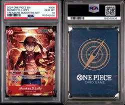 2024 ONE PIECE PROMOS 006 MONKEY D LUFFY TREASURE BOOSTERS SET PSA 10 - Image 3