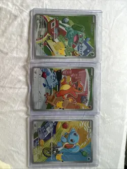 Kanto First Partner Illustration Cards Complete Set Pokemon TCG - Image 1
