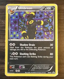 Pokemon TCG Umbreon Black White Holo Card BW93 Black Star Promo MP - Image 1