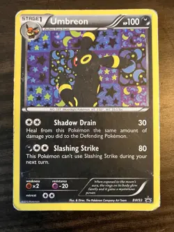 Pokemon TCG Umbreon Black White Holo Card BW93 Black Star Promo MP - Image 2