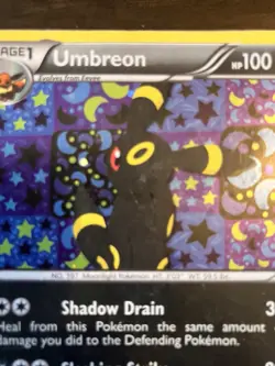 Pokemon TCG Umbreon Black White Holo Card BW93 Black Star Promo MP - Image 3