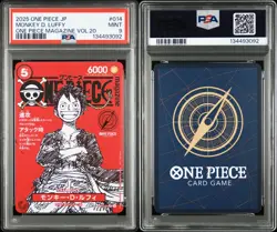 PSA 9 One Piece Card Magazine Vol.20 Monkey D. Luffy Promo ST12-014 PSL - Image 3