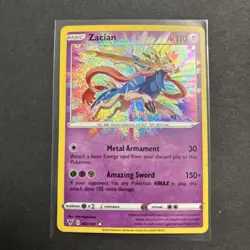 Zacian 082/185 Vivid Voltage NM Holo Foil Amazing Rare Pokemon Card - Image 1