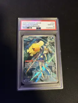 2025 POKEMON DRI EN-DESTINED RIVALS ILLUSTRATION RARE MISTY'S PSYDUCK PSA 10 - Image 1
