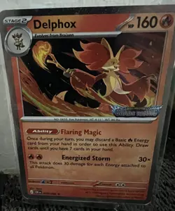 Brand New Authentic SEALED Pokemon TCG Delphox - Chaos Rising STAMP PROMO - Image 1