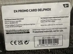 Brand New Authentic SEALED Pokemon TCG Delphox - Chaos Rising STAMP PROMO - Image 2