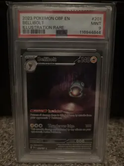 2023 Pokemon Bellibolt Illustration Rare PSA 9 Mint, 201 Obsidian Flames - Image 1