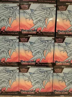 Pokemon Chaos Rising Elite Trainer Box Pokemon centre ETB brand new sealed💨✈✅ - Image 3