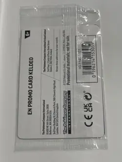 Pokemon TCG Keldeo Sealed Stamped Promo Card Chaos Rising Barnes & Noble Rare - Image 2