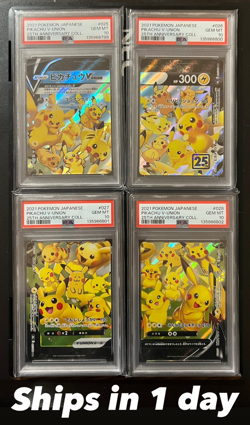 PSA 10 Pikachu V-UNION 25th Anniversary RRR Sequential Set Pokemon Japanese SEQ - Image 1