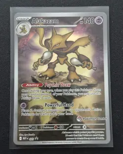 Alakazam - MEP #009 (Pokemon Center Stamped) Mega Evolution Promo Holo - Image 1