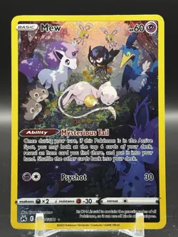 Pokemon TCG Mew GG10/GG70 Crown Zenith Galarian Gallery Ultra Rare Holo - Image 1