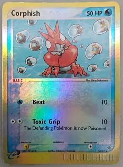 Corphish 54/97 EX Dragon Reverse Holo E Reader Vintage Pokemon TCG - MP+ - Image 1