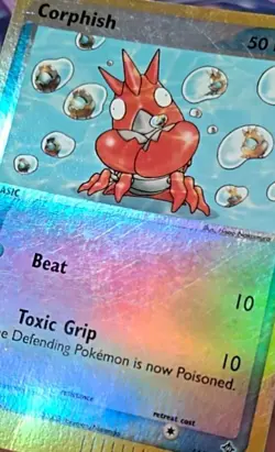 Corphish 54/97 EX Dragon Reverse Holo E Reader Vintage Pokemon TCG - MP+ - Image 3