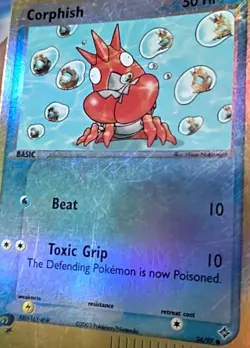 Corphish 54/97 EX Dragon Reverse Holo E Reader Vintage Pokemon TCG - MP+ - Image 5