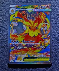 Pokemon TCG Mega Emboar ex 273/217 SIR Full Art Secret Rare NM Ascended Heroes - Image 3