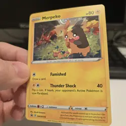 Morpeko Pokemon SWSH116 Black Star Promo With HD Swirl - Image 1