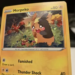 Morpeko Pokemon SWSH116 Black Star Promo With HD Swirl - Image 2