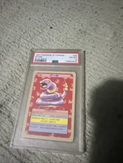 1997 Pokemon Jp Topsun Ekans Blue Back PSA 6 - Image 1