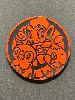 Pokemon plastic medal coin Red Pokemon Japanese Pocket Monster NINTENDO RARE - Image 1