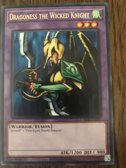 Yu-Gi-Oh! TCG Dragoness The Wicked Knight - LOB-EN086 - Rare - Unlimited - NM - Image 1