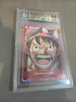 2022 One Piece Promos P-022 Monkey D. Luffy P Red Edition BGS GM9.5 - Image 2
