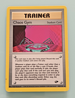 Pokemon TRAINER CHAOS GYM Card ✮ 102/132 ENG Rara Rar - Image 1