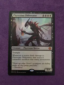 MTG English Phyrexian Obliterator NM Foil Phyrexia: All Will Be One - Image 1