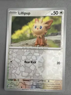 Pokemon TCG * SV Obsidian Flames * 170/197 Lillipup REVERSE HOLO Common * NM - Image 1