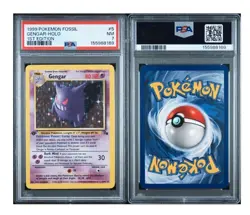 (PSA 7) Pokemon 1999 Fossil Series 1st Edition Holo Vintage - Gengar #5/62 - Image 1