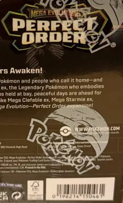Pokemon Mega Evolution Perfect Order Booster Box - 36 Factory Sealed Packs! - Image 2