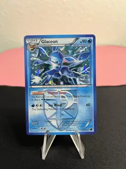 Glaceon - 23/116 Pokemon BW Plasma Freeze - Deck Exclusive Rare Cracked Ice Holo - Image 1