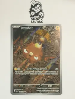 Pokemon Stunfisk - 202/191 - SV08: Surging Sparks (SSP) IR Full Art NM - Image 1
