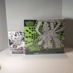 Pokemon TCG Mega Evolution: Perfect Order Elite Trainer Box + White Flare Bundle - Image 1